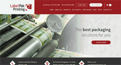 Desktop Screenshot of labelpakprinting.com